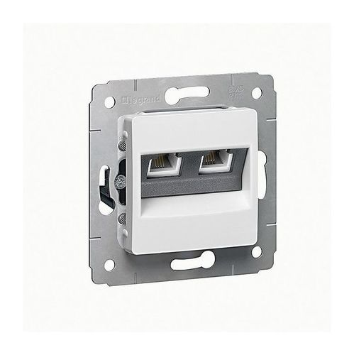 Розетка 2xRJ45 Cat.5 Legrand CARIVA, бежевый