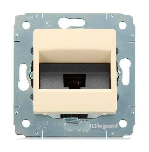 Розетка 1xRJ45 Cat.5 Legrand CARIVA DIY, бежевый