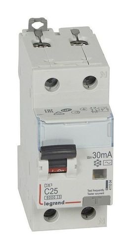 Дифавтомат Legrand DX³ 2P 25А (C) 10кА 30мА (AC)