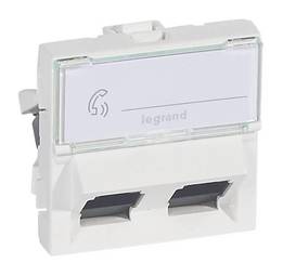 Розетка компьютерная RJ45 Cat.6 MOSAIC, белый