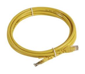 Шнур коммутационный RJ 45 - категория 6a - U//UTP - PVC - неэкранированный - 3 м - желтый